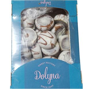 Dolyna, 500 г, Долина, Пряник заварной Нежность с молочной начинкой, в белой глазури