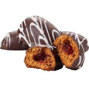 Dolyna, 2,4 кг, Долина, Пряник заварной Черный принц с вишневой начинкой, в глазури