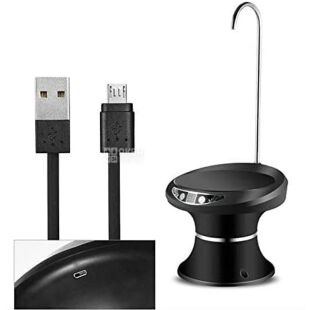 ViO E3 black, Помпа электрическая для воды в 19л бутылях, черная