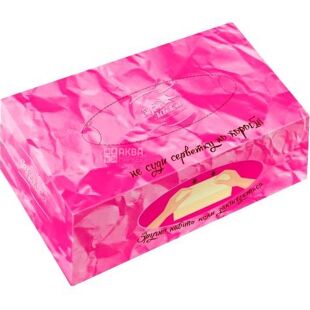 Альбатрос, 150 шт., Серветки косметичні, 3-шарові, 200х200 мм, в асортименті