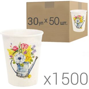 Стакан паперовий Лійка, 250 мл, Упаковка 30 шт. х 50 шт., D80