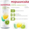 Моршинська, 0,33 л, Напій газований з ароматом Лимона, Лайма та М'яти, без цукру, ж/б