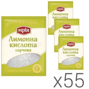 Мрія, 25 г, Лимонна кислота, упаковка 55 шт.