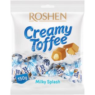Roshen Milky Splash, 150 г. Ірис з молочною начинкою Мілкі Сплеш, Рошен