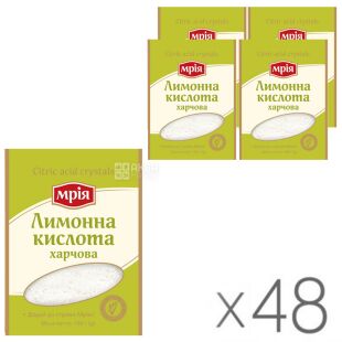 Мрия, Упаковка 48 шт. х 100 г, Лимонная кислота