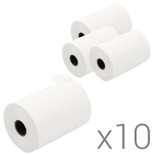 Кассовая лента, 57 мм х 30 м, термо, упаковка 10 шт.