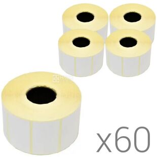 Этикетка для маркировки, на гильзе, термо, 58 х 40 мм, Упаковка 60 шт. х 600 шт., в рулоне