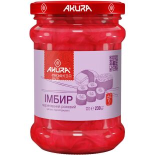 Akura, 230 г, Имбирь маринованный