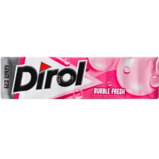 Dirol Bubble fresh, 14 г, Дирол, Жевательная резинка Бабл гам, без сахара