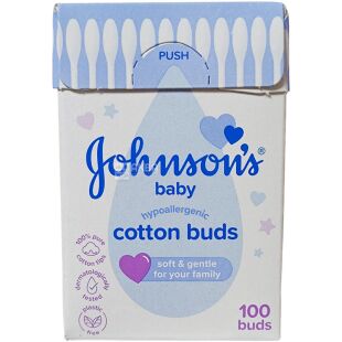 Johnson’s Baby, 100 шт, Ватные палочки для детей