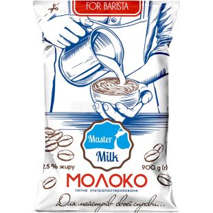 Master Milk, 900 мл, Мастер Милк, Молоко Бариста, ультрапастеризованное, 2,5%