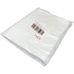 Chila, 5 шт., Чила, Пеньюар одноразовый для косметологических процедур, на липучке, прозрачный, 80 х 150 см