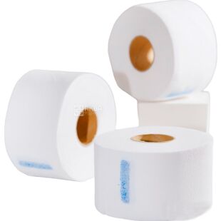 Chila, 5 рул. х 100 шт., Чила, Воротнички парикмахерские на липучке, белые, 6,5 см 