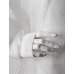 Chila, 5 шт., Чила, Халат хірургічний з манжетом на зав'язках нестерильний, білий