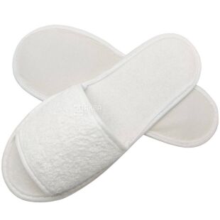 Тапочки одноразовые, белые, 10 пар