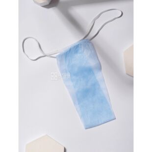 Труси жіночі одноразові, блакитні, розмір M/L, в індивідуальній упаковці, 50 шт.