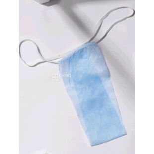 Трусы женские одноразовые, голубые, размер ХL, в индивидуальной упаковке 50 шт.