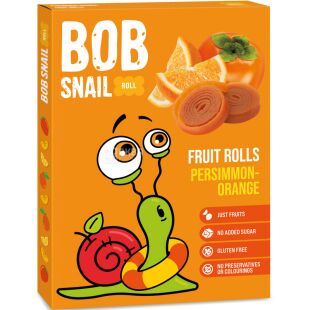 Bob Snail, 60 г, Конфеты натуральные Хурма-Апельсин Боб Снейл, без сахара
