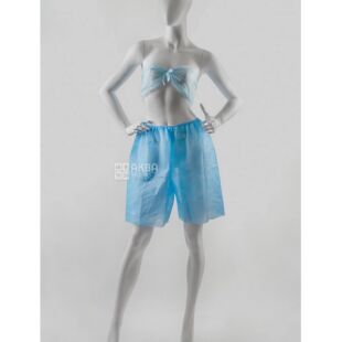 Шорты одноразовые для процедур, размер M/L, голубые, 5 шт.