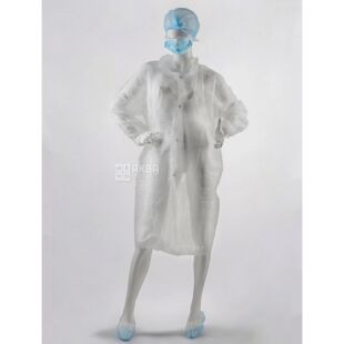 Комплект відвідувача №1 (халат+маска+шапочка+бахіли)