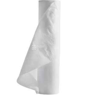 Простирадло одноразове зі спанбонду, без перфорації, біле, 25 мкм, 60 см х 100 м