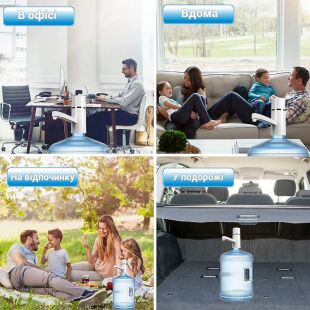 Электропомпа для воды ViO E4 white, USB белая