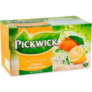 Pickwick Fruit Fusion, 20 шт. х 2 г, Чай фруктово-травяной, цитрус-бузина