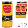 Mikki Brew Mangoo, Упаковка 12 шт. х 330 мл, Комбуча Міккі Брю, Манго, ж/б
