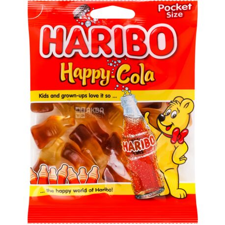 HARIBO, 80 г, Харибо, Жевательные конфеты Веселая Кола