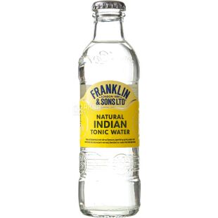 Franklin & Sons Tonic Indian, 0,2 л, Напиток газированный Индиан Тоник Цитрусы и Хинин Франклин энд Санз, стекло