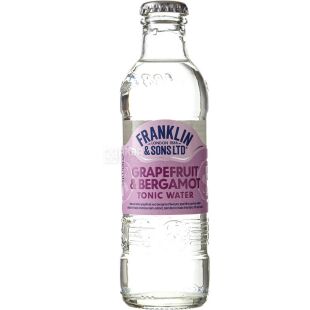 Franklin & Sons, 0,2 л, Напиток газированный Тоник Грейпфрут и Бергамот Франклин энд Санз, стекло