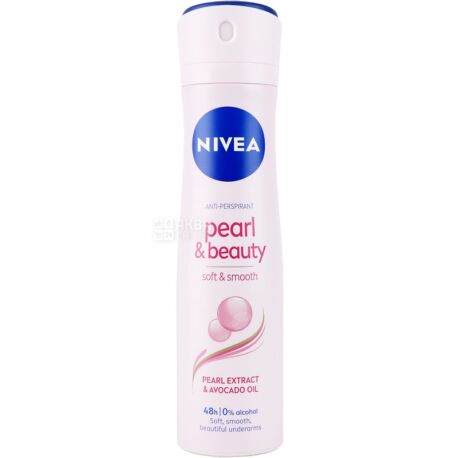 Nivea, 150 мл, Дезодорант-антиперспирант, Жемчужная красота, Спрей