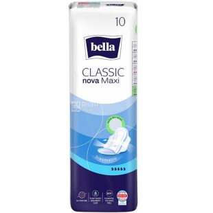 Bella Classic Nova Maxi, 10 шт., Гігієнічні прокладки, 5 крапель