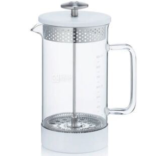 Barista & Co, 1000 мл, Френч-пресс на 8 чашек кофе, белый