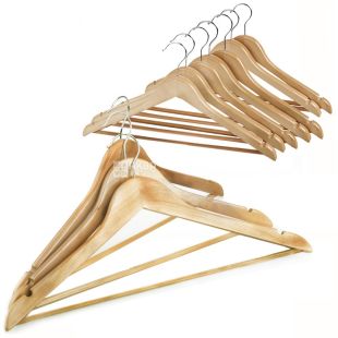 Вішалка дерев'яна, 44,5 см, ТМ Мій дім, 10 шт.