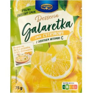 Kruger Galaretka, 75 г, Крюгер Галаретка, Желе с лимонным вкусом