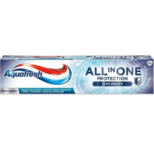 Aquafresh, 100 мл, Зубная паста, Комплексный уход, Экстра Свежесть