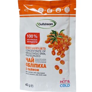 Gulfstream, 40 г, Гольфстрім, Чай-концентрат Обліпиха з лаймом