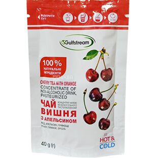 Gulfstream, 40 г, Гольфстрим, Чай-концентрат Вишня с апельсином