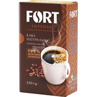 Fort, 250 г, Кава Форт, темного обсмаження, мелена