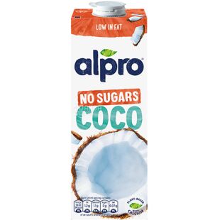 Alpro Coconut No Sugars, 1 л, Алпро, Молоко кокосове без цукру