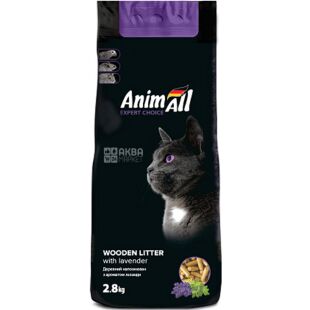 AnimAll, 2,8 кг, Наполнитель древесный, С лавандой