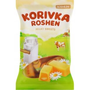 Roshen, 1 кг, Цукерки не глазуровані на основі помадки Корівка, Рошен