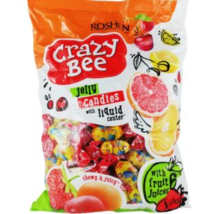 Roshen Crazy Bee, 1 кг, Конфеты жевательные Бешеная Пчелка, Рошен