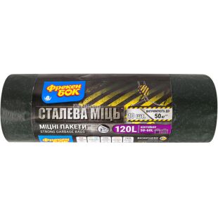 Фрекен Бок Max, 10 шт., 120 л, Пакети для сміття Макс, надміцніі, в асортименті