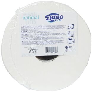 Диво Бизнес Optimal,1 рул., Туалетная бумага целлюлозная, двухслойная, 130 м, 1130 отрывов, 93х115 мм, на втулке