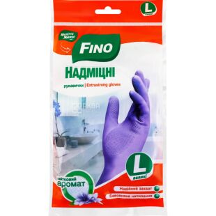 Fino, 1 пара, Размер L, Перчатки латексные, сверхпрочные, в ассортименте