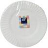 Промтус, Тарілка паперова закусочна кругла, 100 шт., Ø 23 см, біла