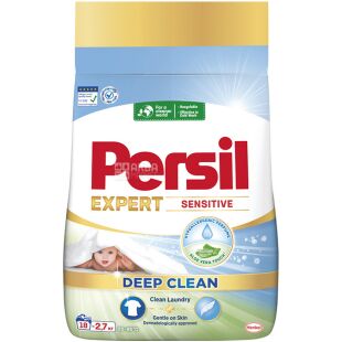 Persil Sensitive, 2,7 кг, Стиральный порошок для детской одежды, гипоаллергенный, Персил