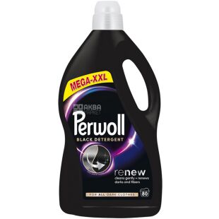 Perwoll Advanced Black, 4 л, Гель для стирки темной одежды, Перволь